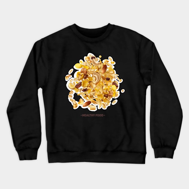 Healthy Food Crewneck Sweatshirt by Mako Design 